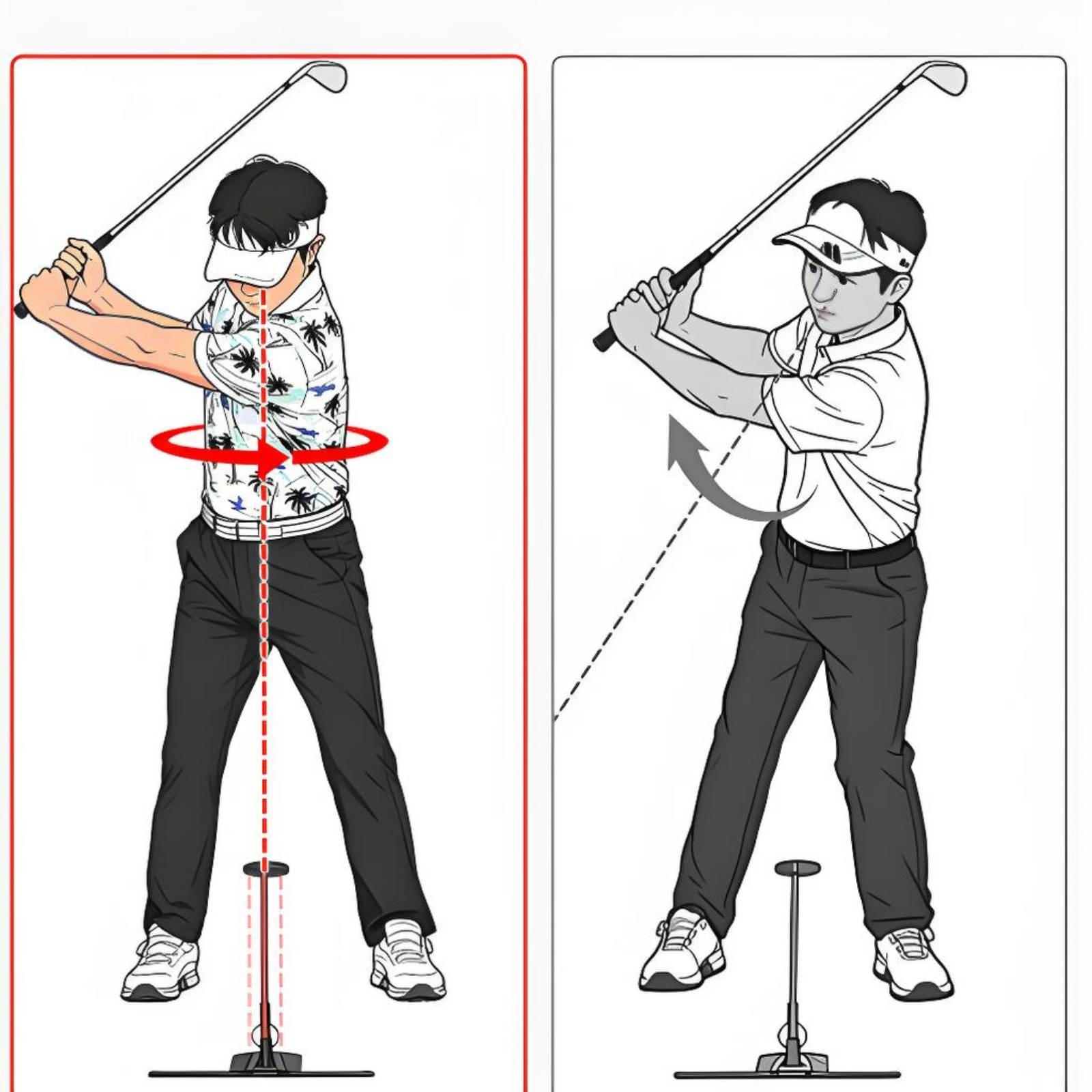 Golf Equipment Guide - Soporte de fibra de vidrio portátil